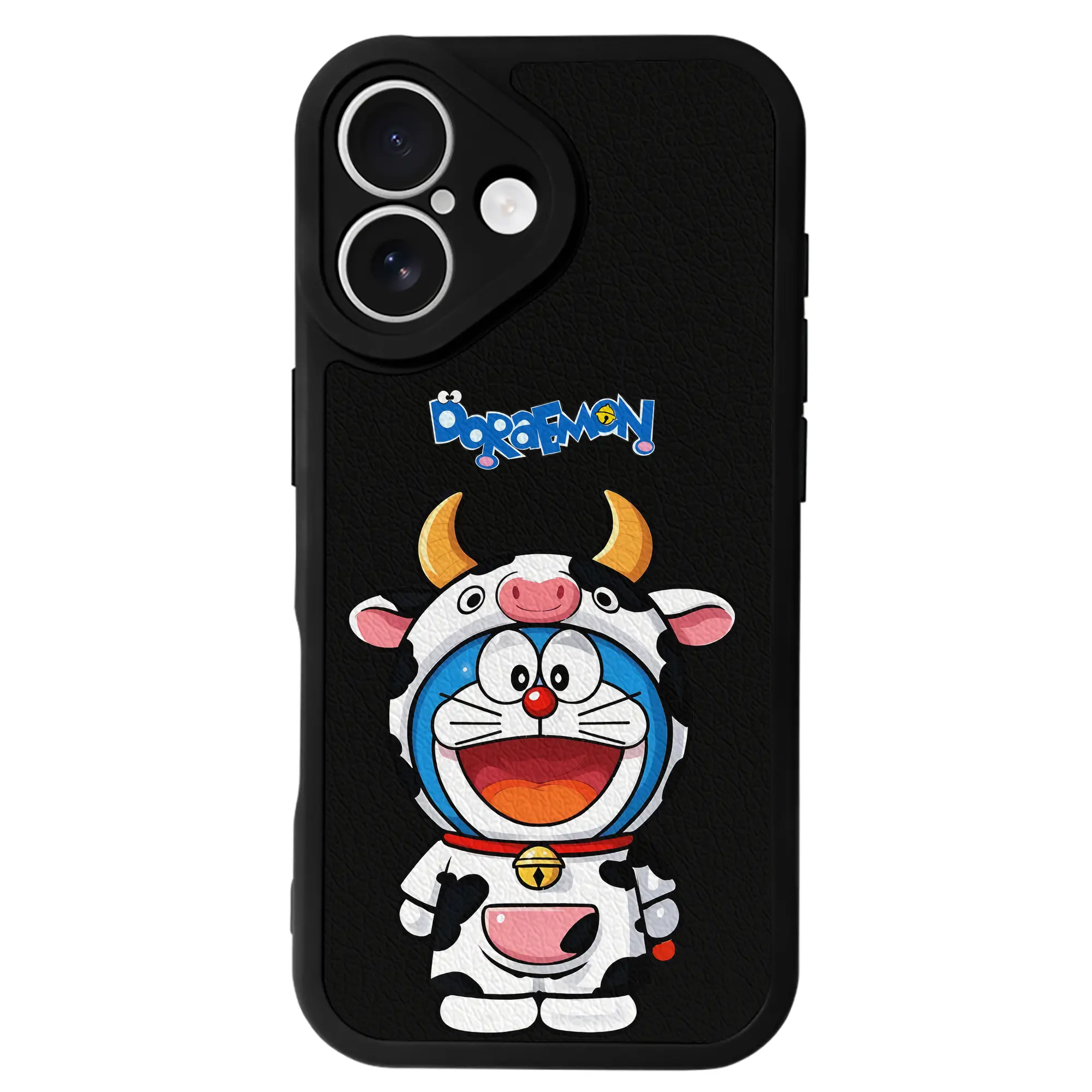 ドラえもん グッズドラえもん - IPhone 16シリーズ対応 ・ シリコンスマホケース ・ レザー調 ・ 高精度フィット ・ 耐衝撃 ・ ワイヤレス充電対応 ・ 精密カット